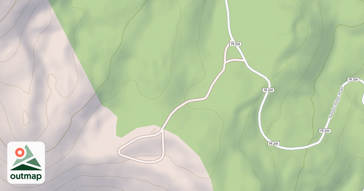 Map of Brianhead Snowmobile Trail
