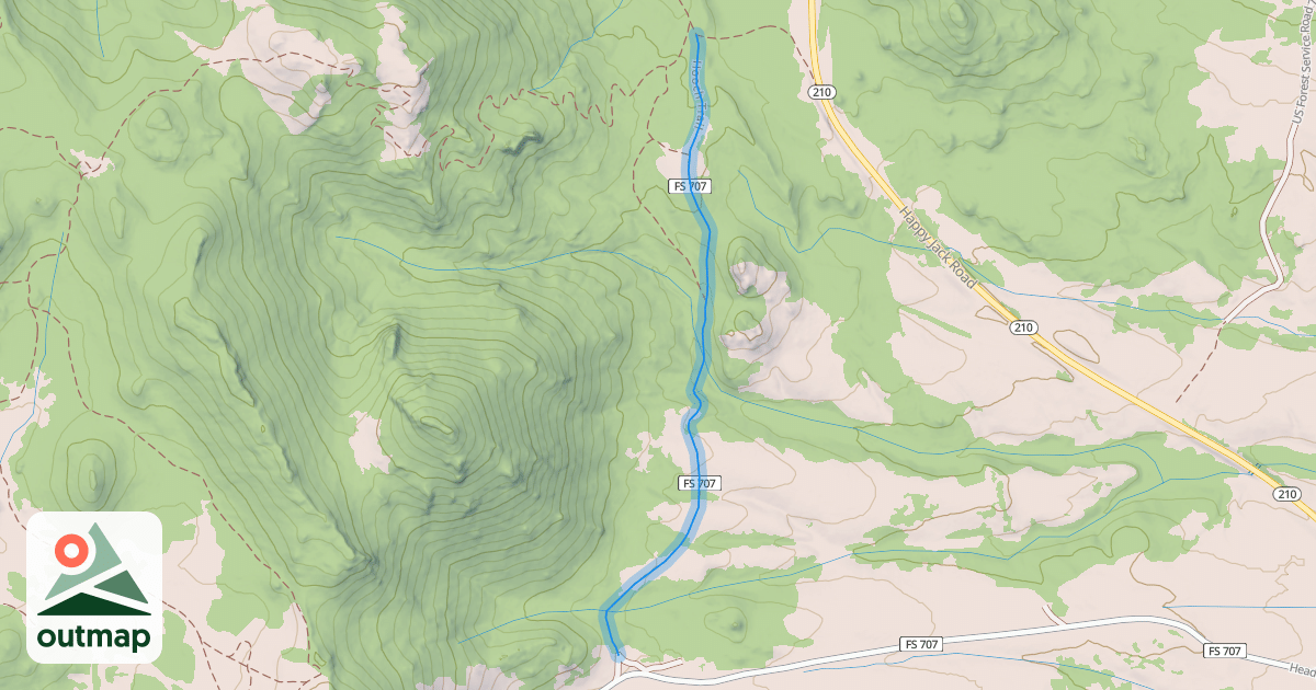 Map of Hooch Trail