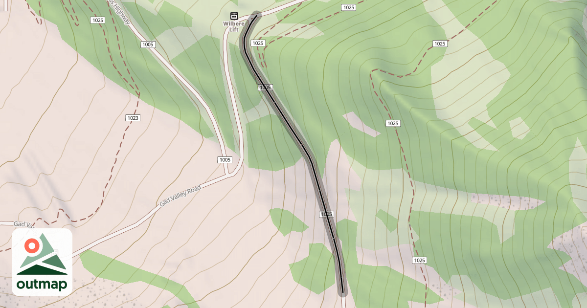 Map of Gad Valley Road