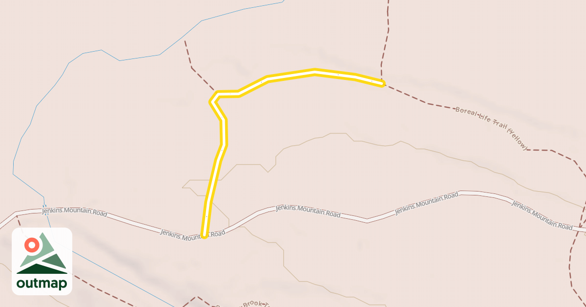 Map of Boreal Life Trail (Yellow)