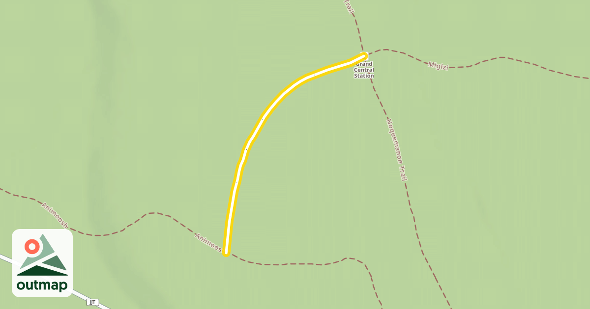 Map of Animoosh to Grand Central