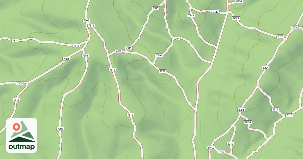 Map of USFS Motor Vehicle Use Map Trails 19349