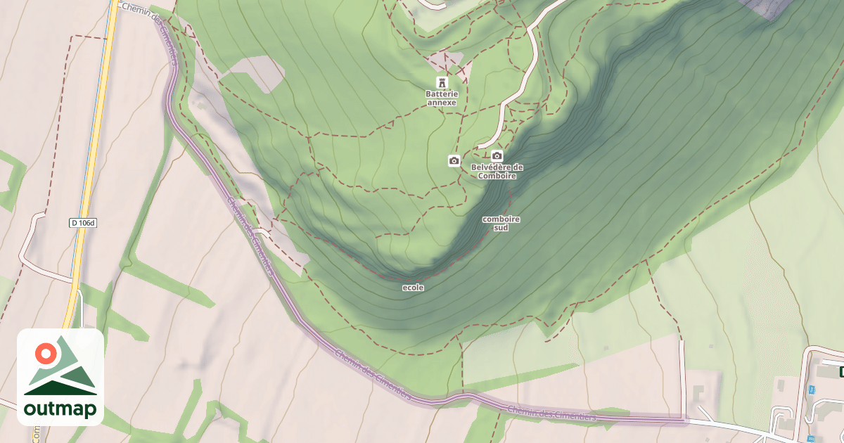 Map of Chemin des Cimentiers