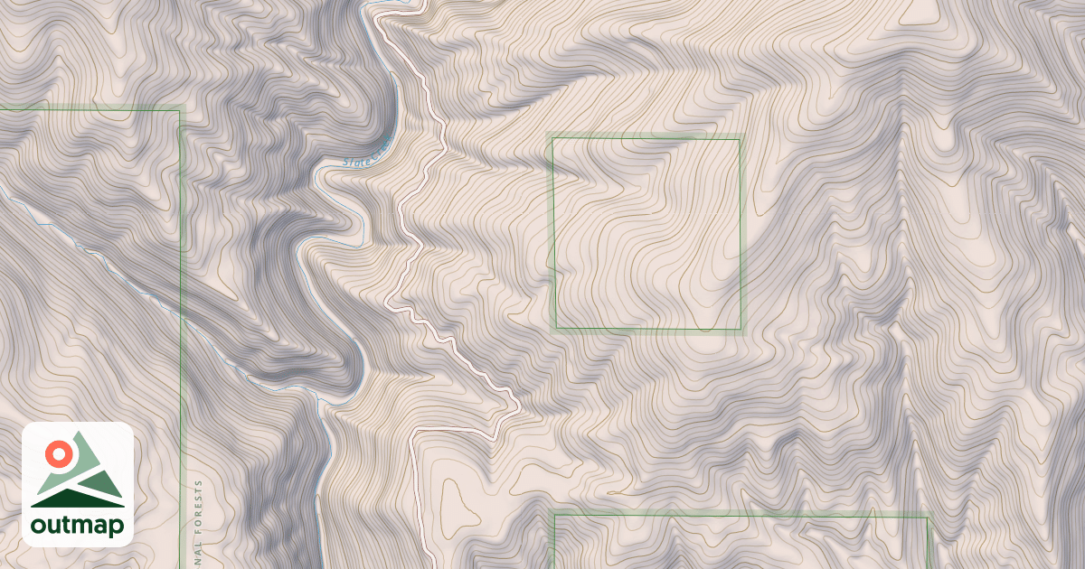 Map of DUNN PEAK