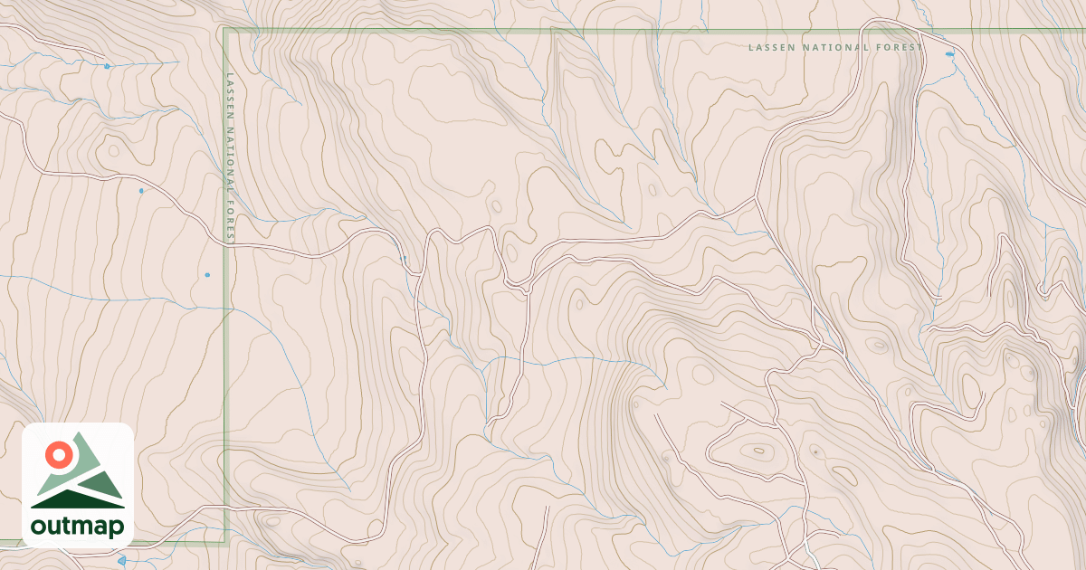 Map of BLUE WATER