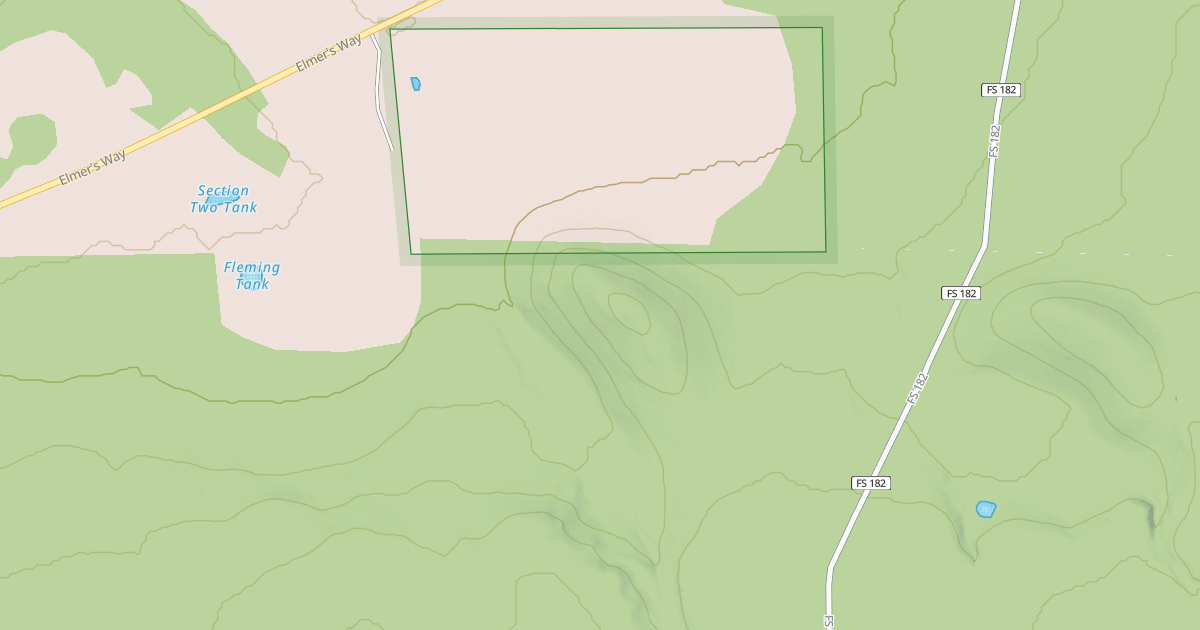 Map preview of USFS National Forest System Roads {11290075-F529-4710-8325-6E7E091BBD7C}