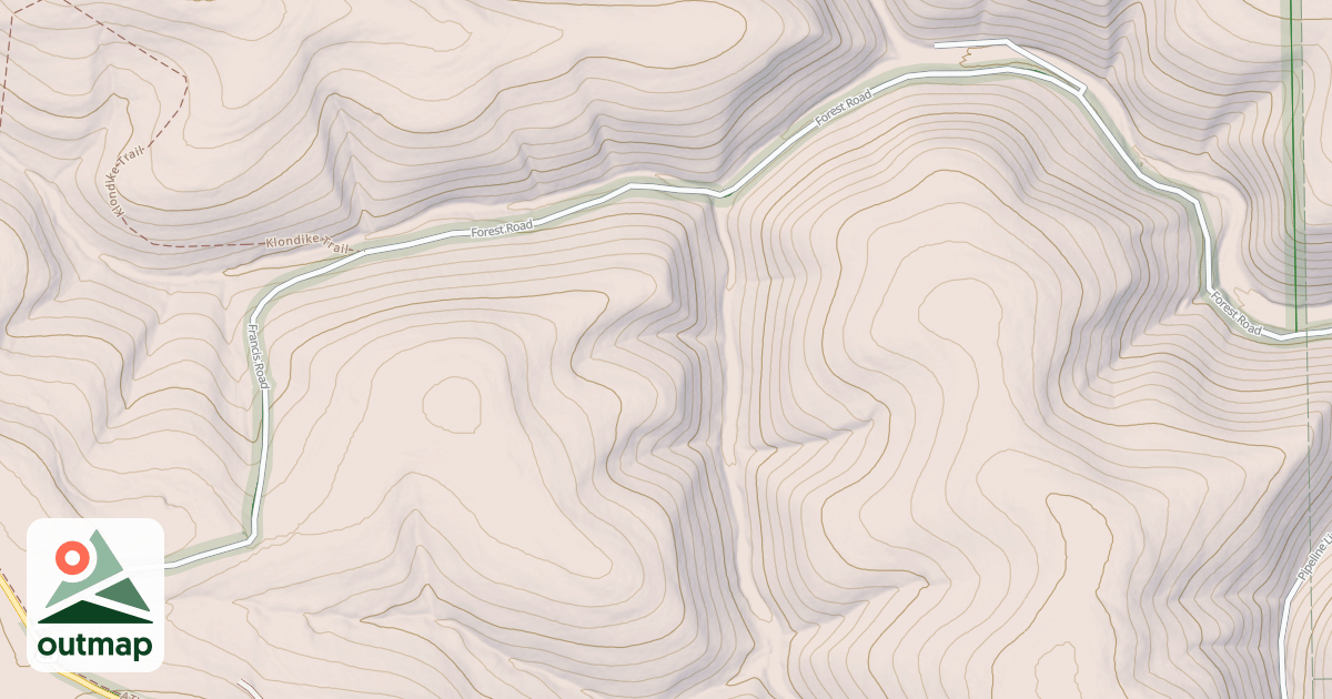Map of Susquehannock State Forest Snowmobile Trails