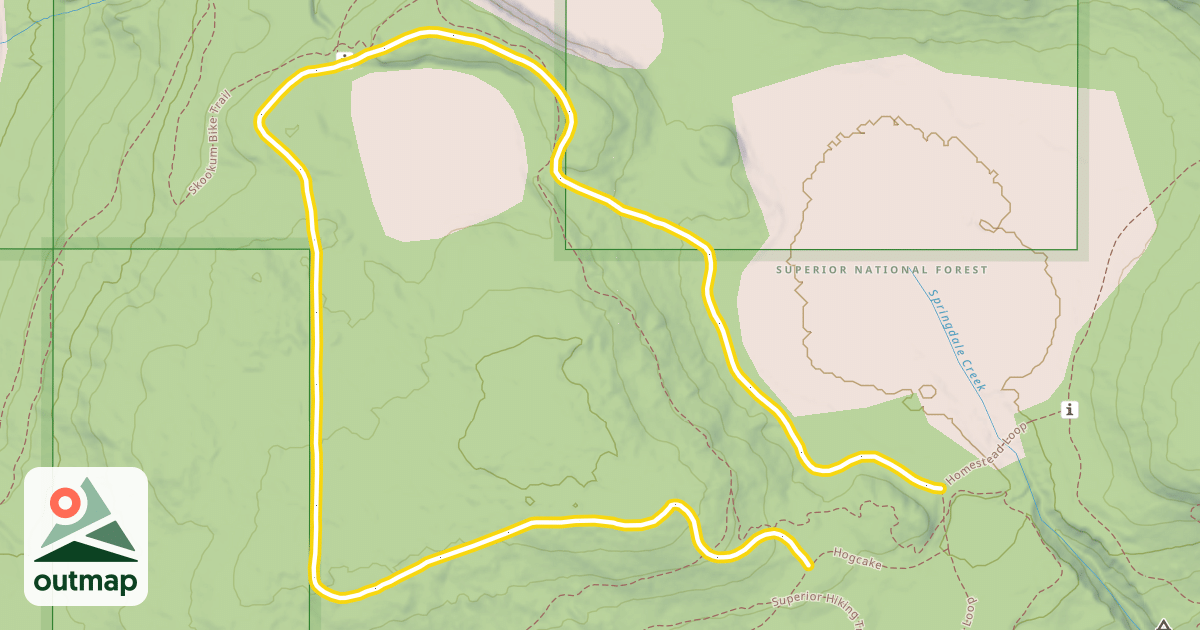 Map of Hogback Loop