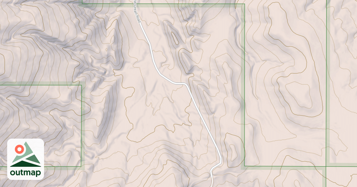 Map of CROOK MOUNTAIN
