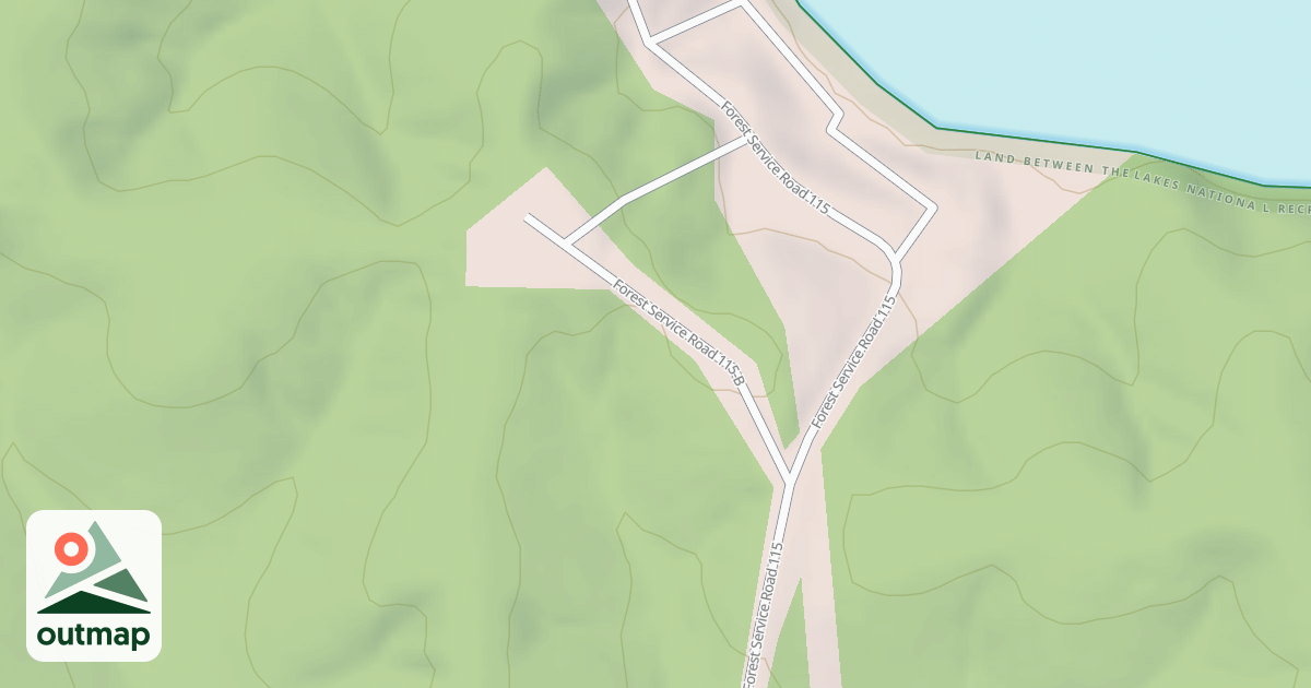 Map of B.F. OVERFLOW PARKING ACCESS