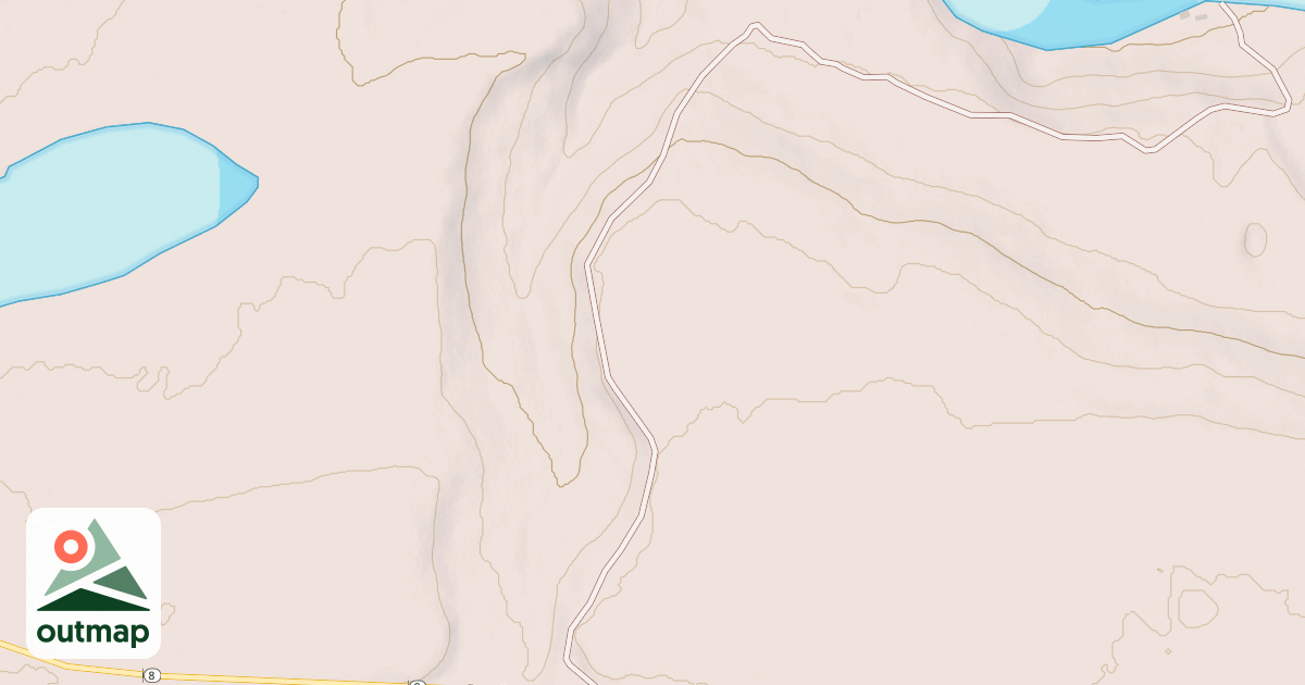 Map of 123.7 Mile North