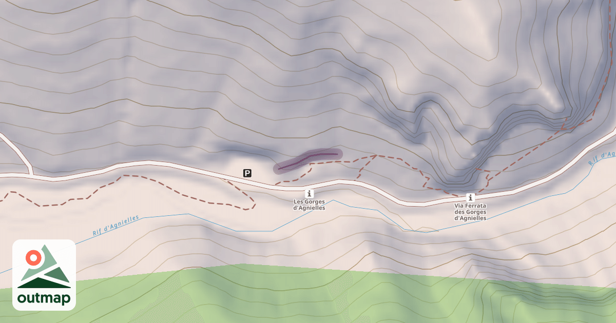 Map of Vallée d'Agnielles - La Montagne