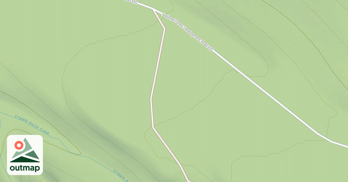 Map of CRIPPLE HORSE CR. N SIDE