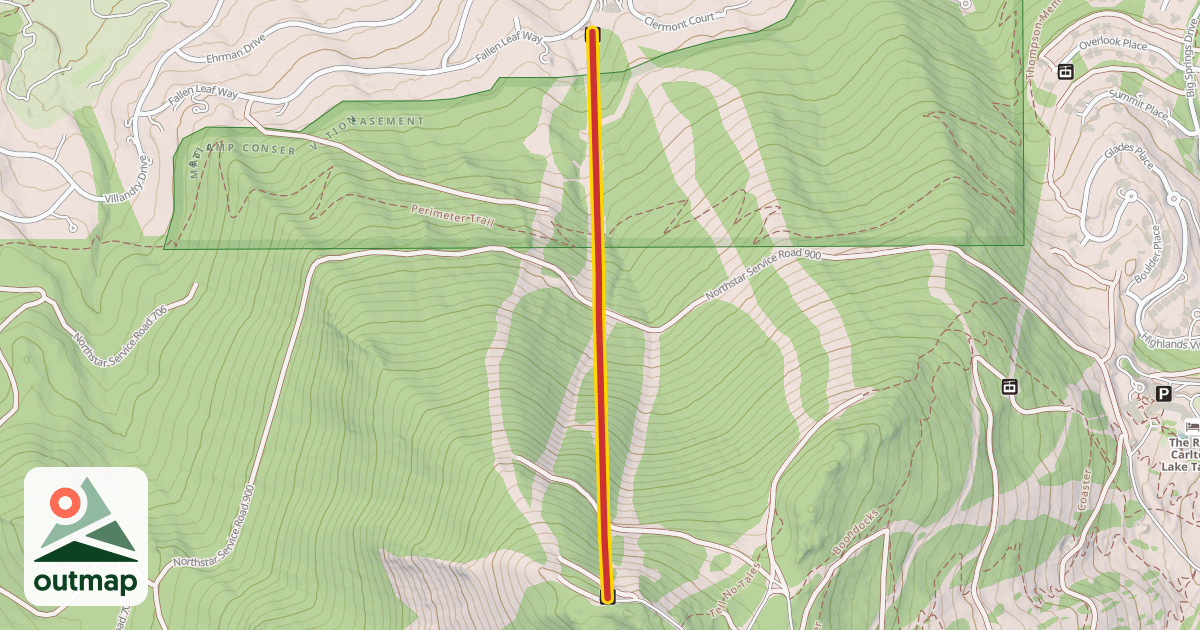 Map of Martis Camp Express