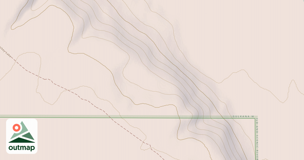 Map of Lower Dickey Lake