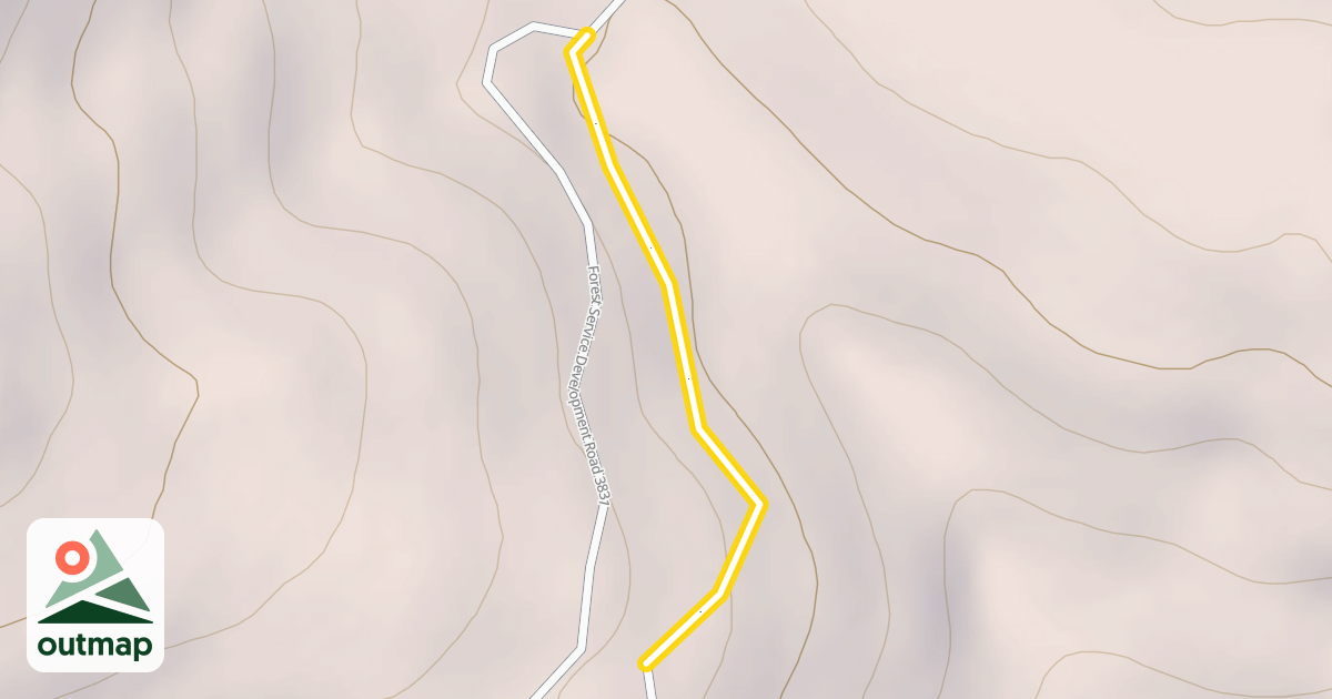 Map of National Forest Development Road 3830