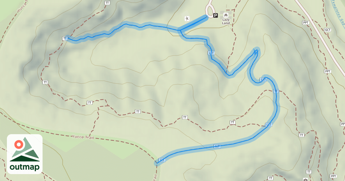 Map of Lazy Land Trail