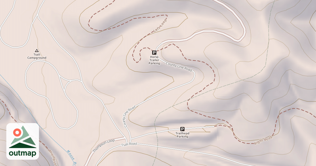Map of COUNTY LINE ROAD