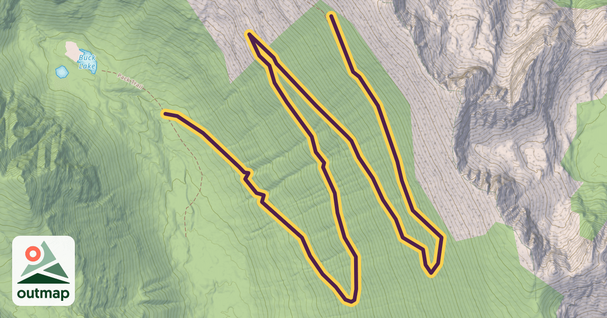 Map of Swamp Creek Trail in Sanders