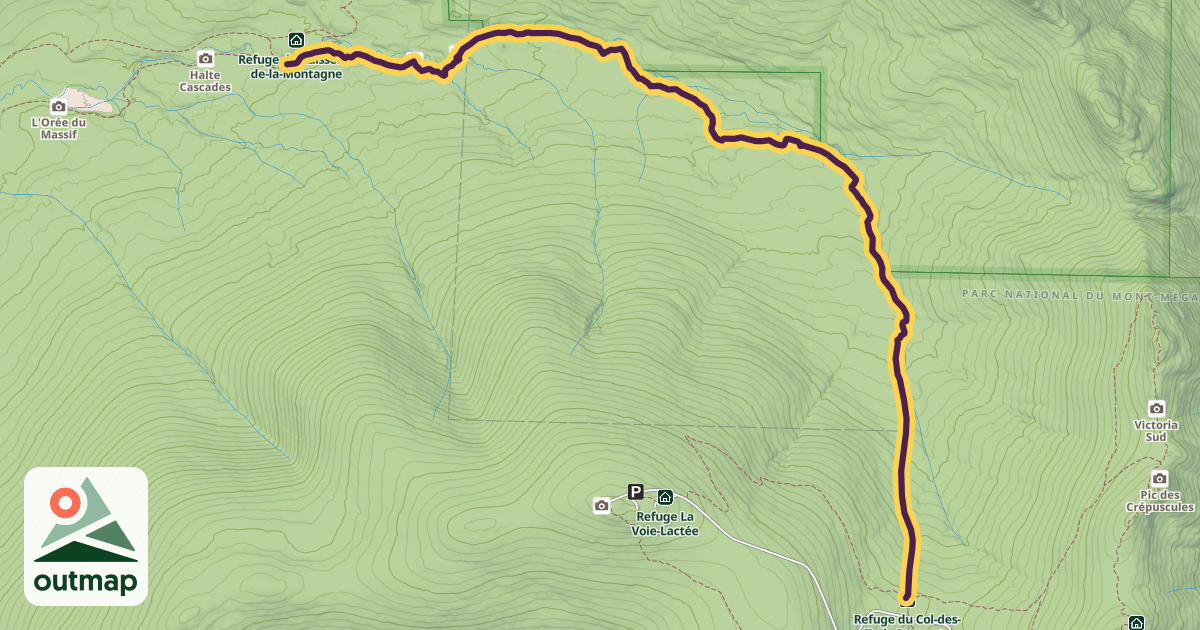 Map of Sentier de la Traversée
