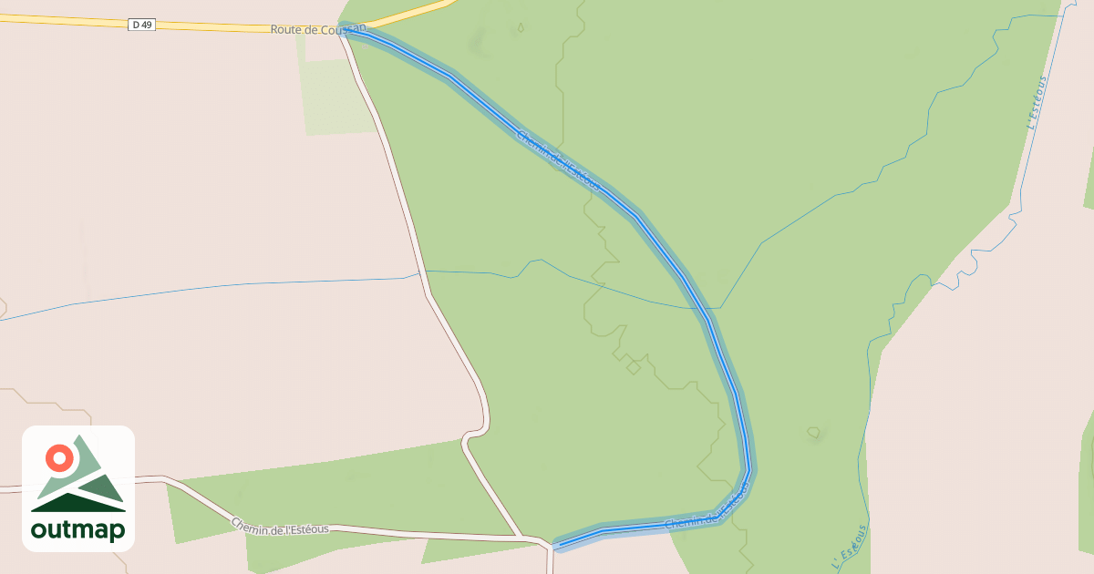 Map of Chemin de l'Estéous