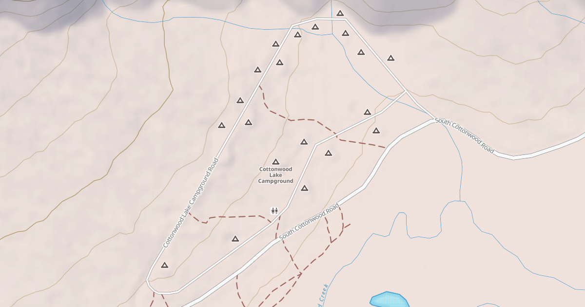 Map preview of COTTONWOOD LAKE CG