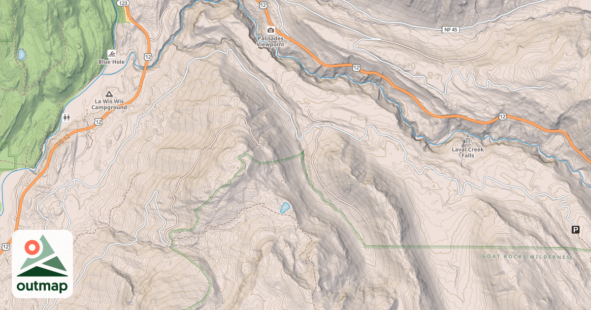 Map of LAVA CREEK