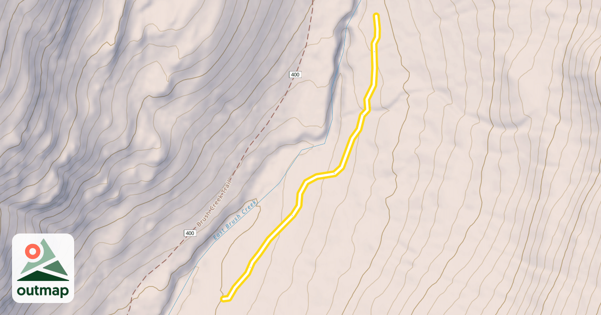 Map of Brush Creek Ski