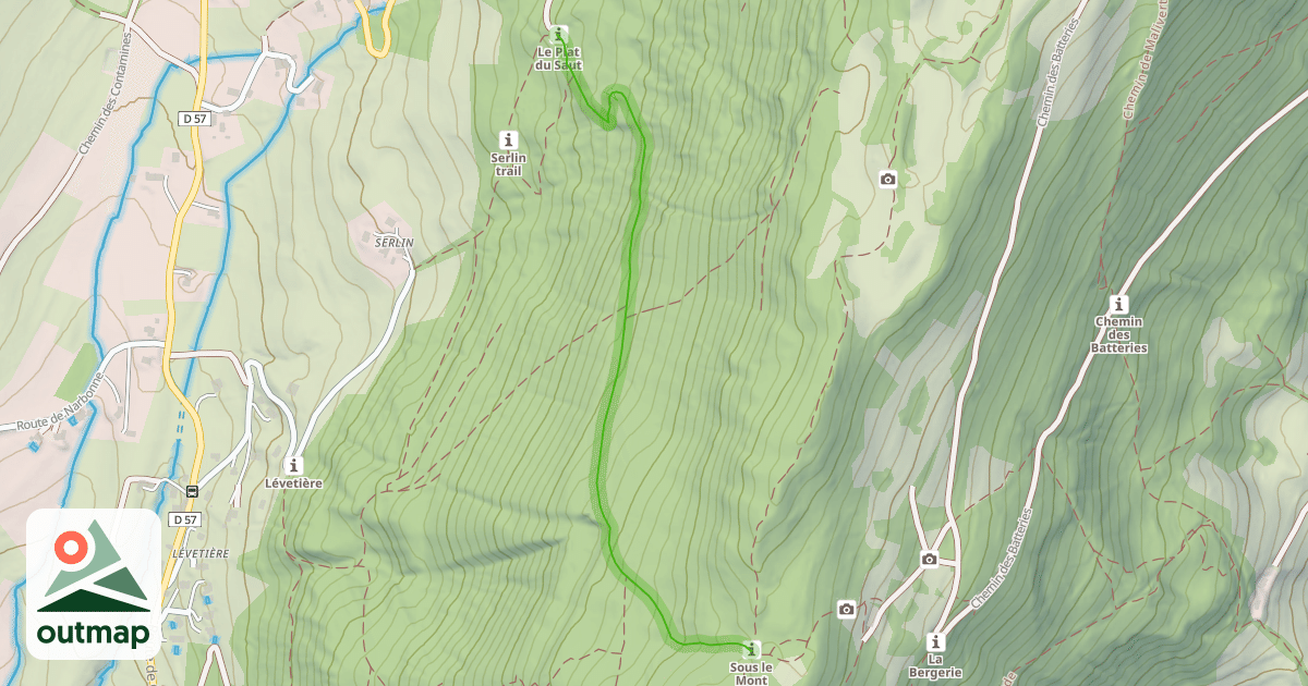 Map of Chemin des Écharennes