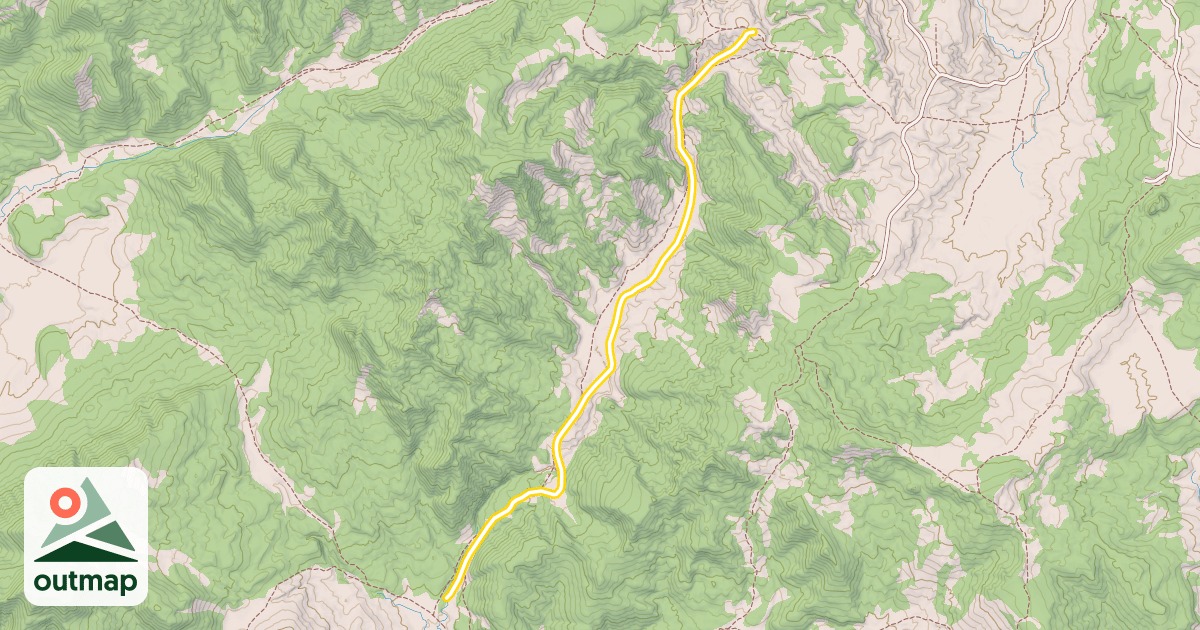 Map of Maverick Creek Snowmobile Trail