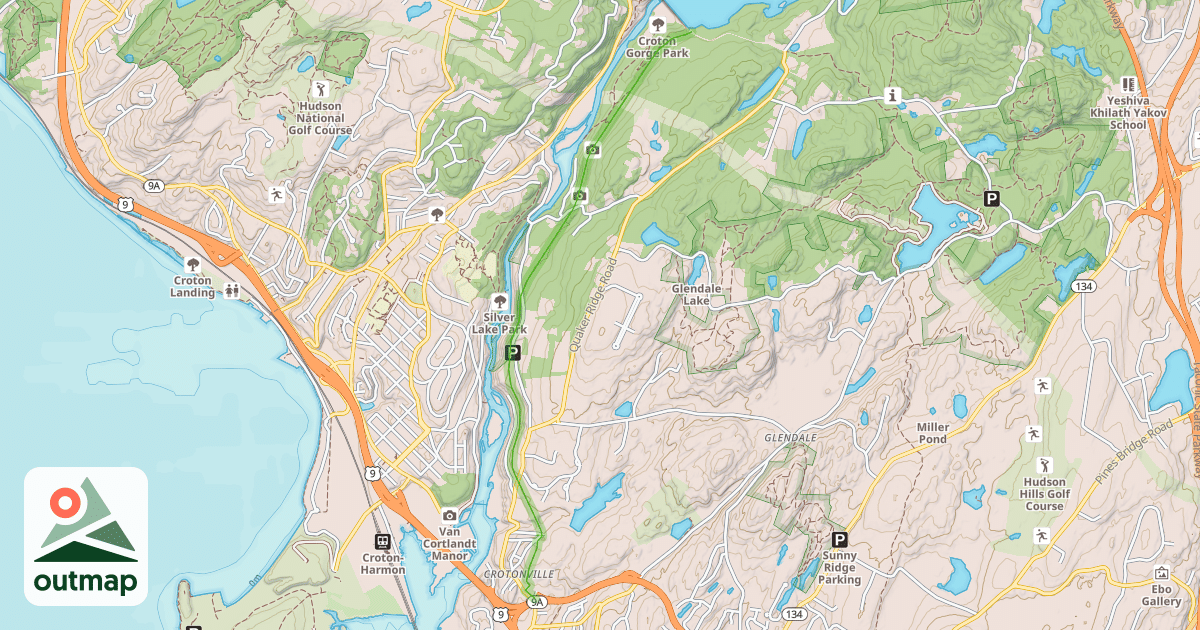 Map of Old Croton Aqueduct Trail