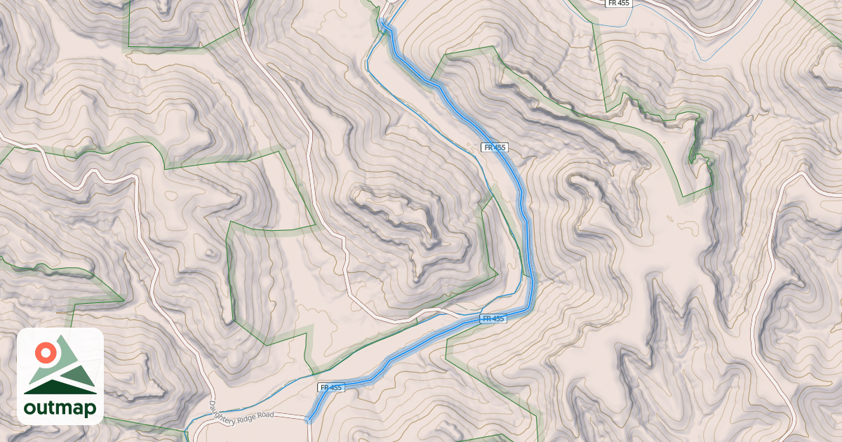 Map of Horse Lick Road