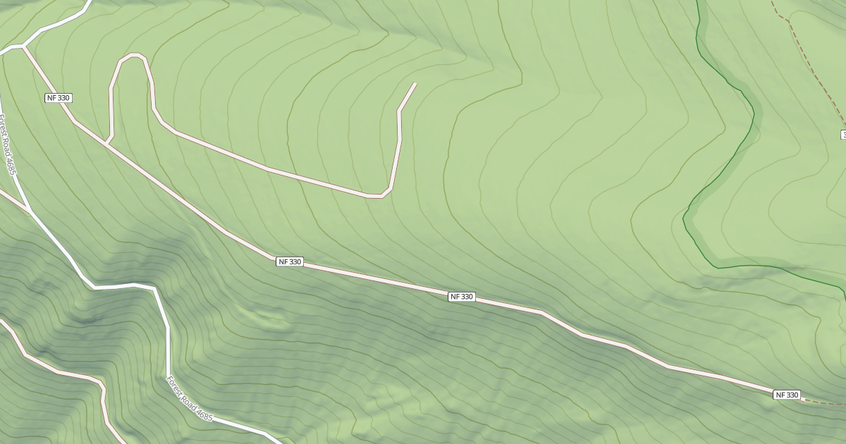 Map preview of USFS National Forest System Roads {BF8067BC-0D78-4220-A942-B3E14305B49D}
