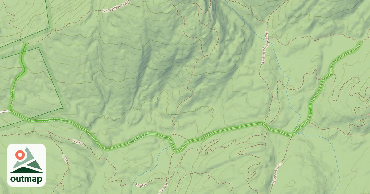 Map of South Side Trail