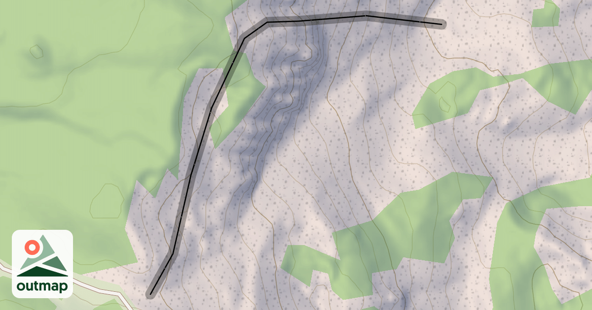Map of Bomber Cliffs