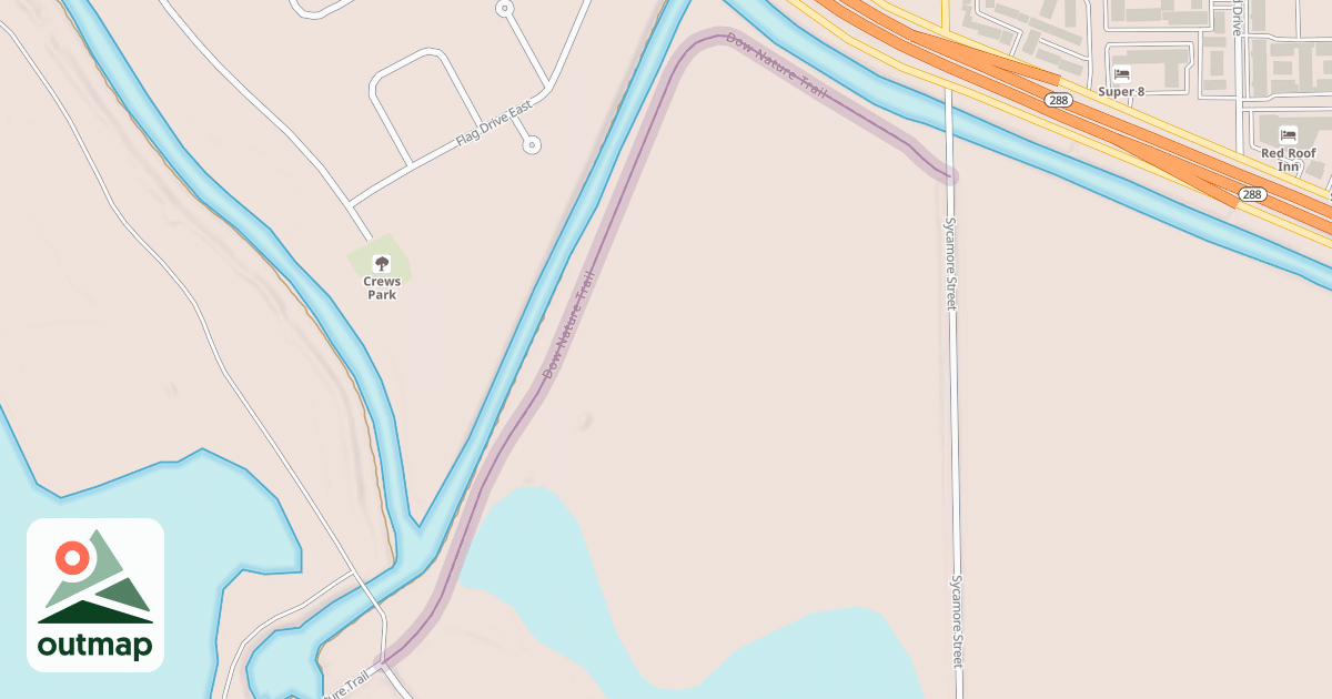 Map of Dow Nature Trail
