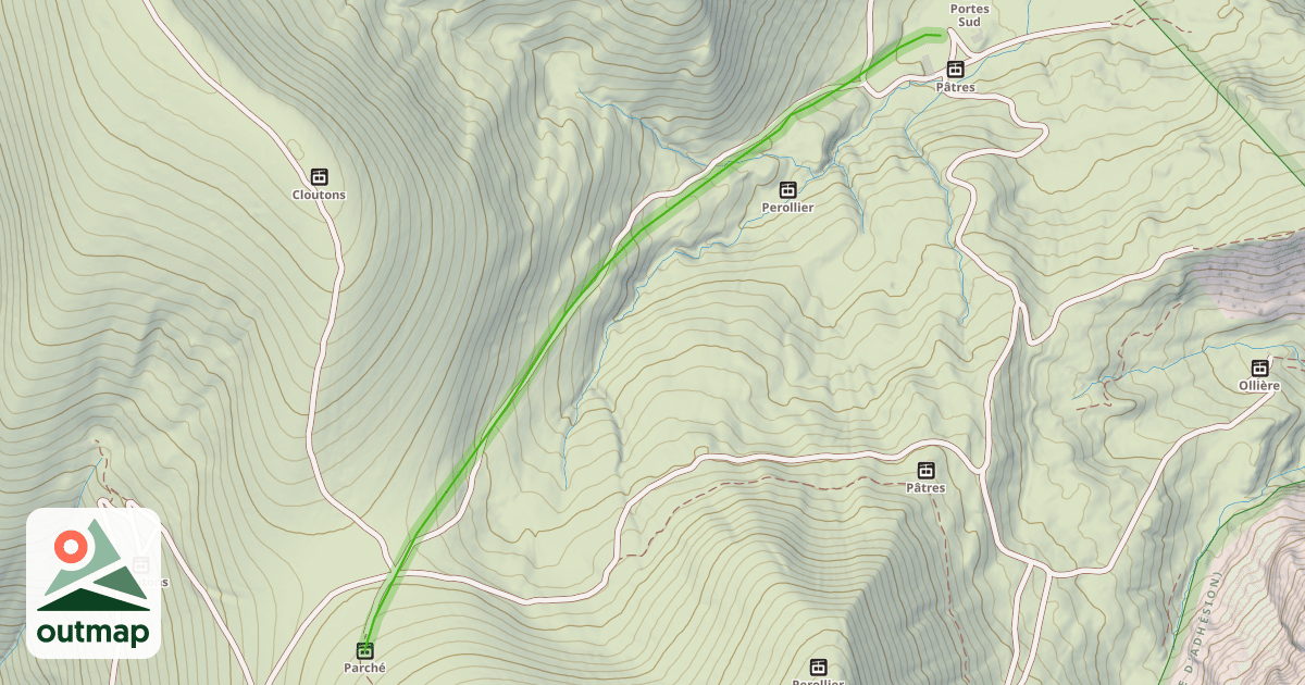 Map of Combe Belle