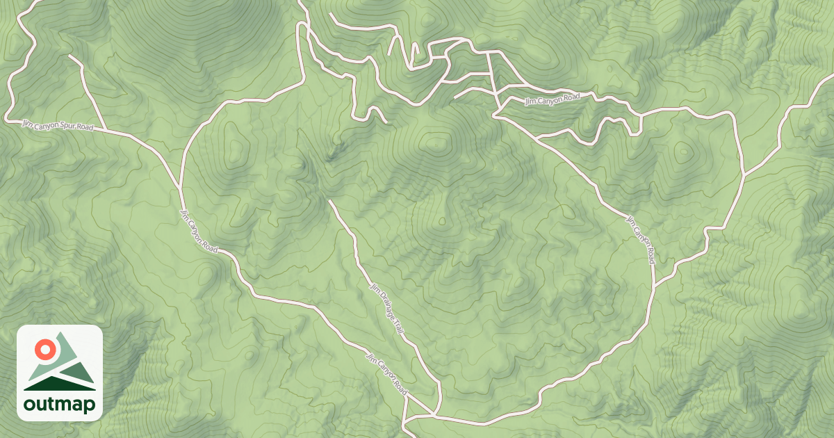 Map of JIM CANYON ROAD