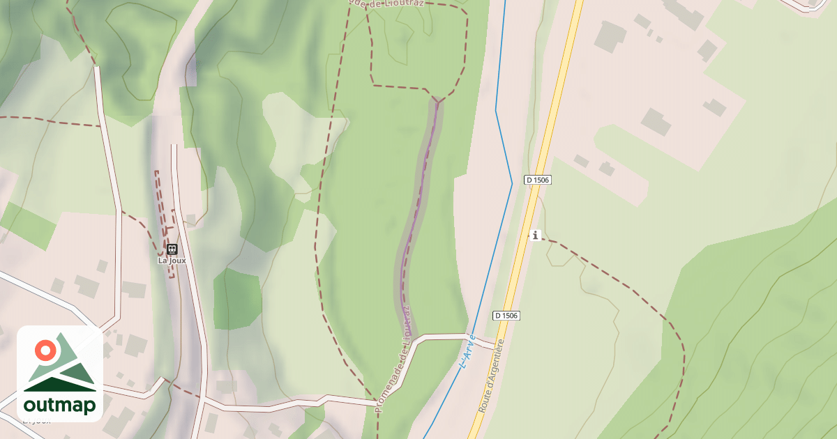 Map of Promenade de Lioutraz