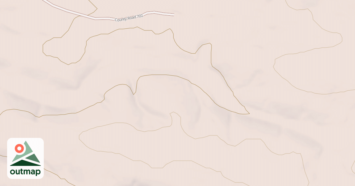 Map of FLAT RIDGE SPUR