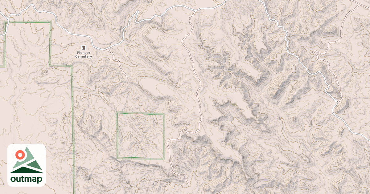 Map of BLACKTAIL DIVIDE