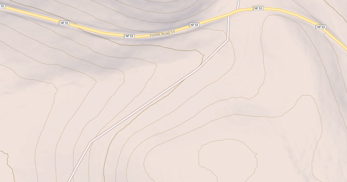Map preview of USFS National Forest System Roads {03752085-6A35-457A-BE00-D414D0C54B7F}