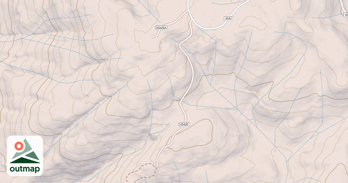 Map of CENTRAL CAMP E SPUR