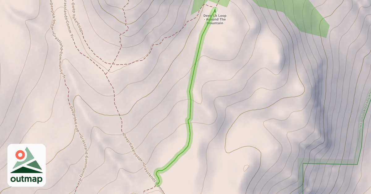 Map of Deep Lk Loop - Around The Mountail