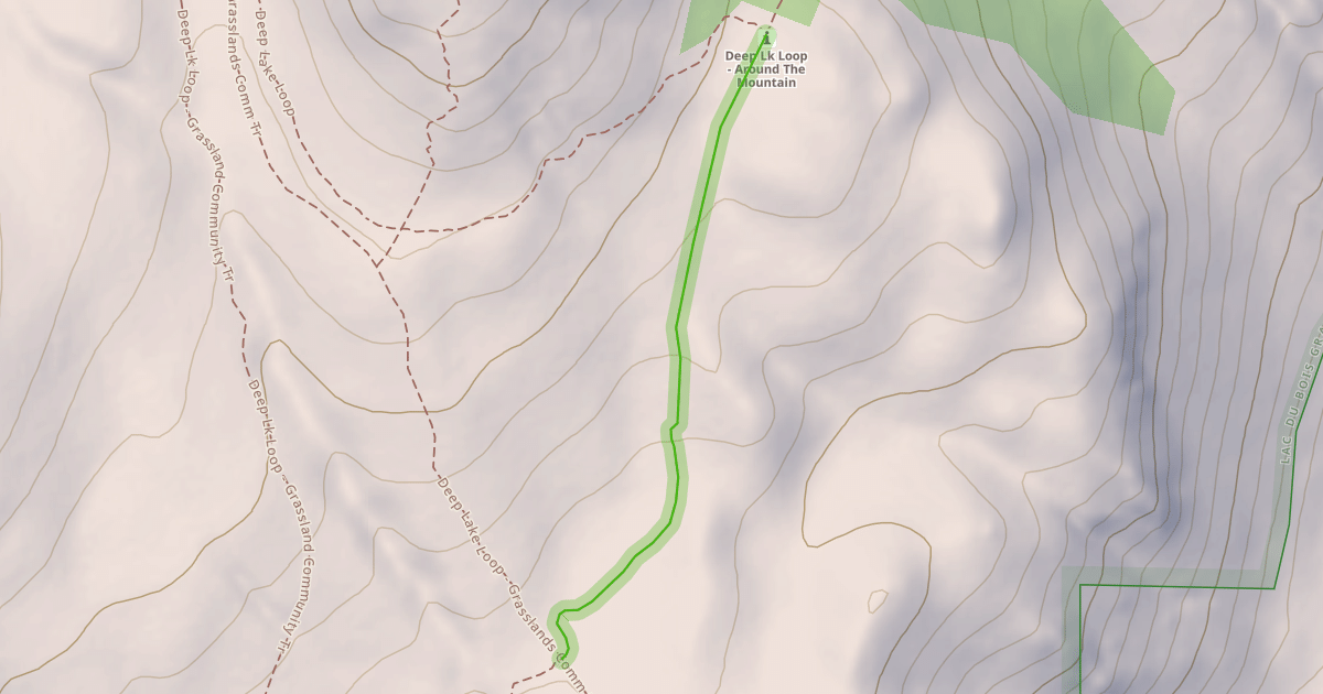 Map preview of Deep Lk Loop - Around The Mountail