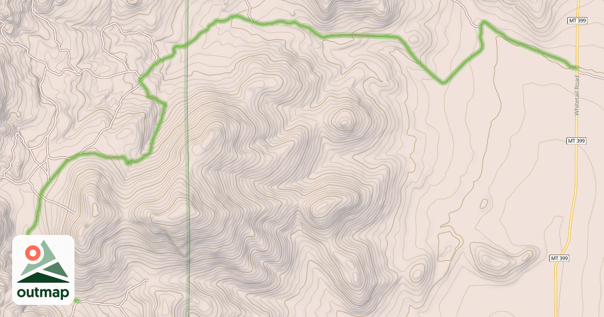 Map of Hay Canyon Road