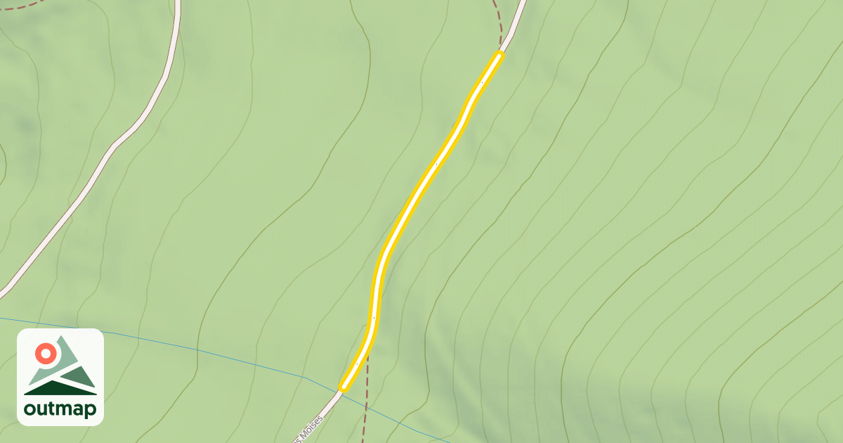 Map of Chemin rural dit des Moises