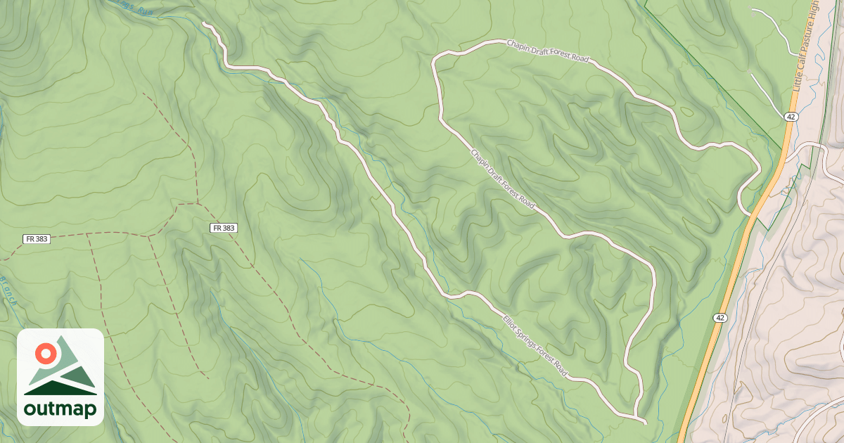 Map of ELLIOTT SPRINGS
