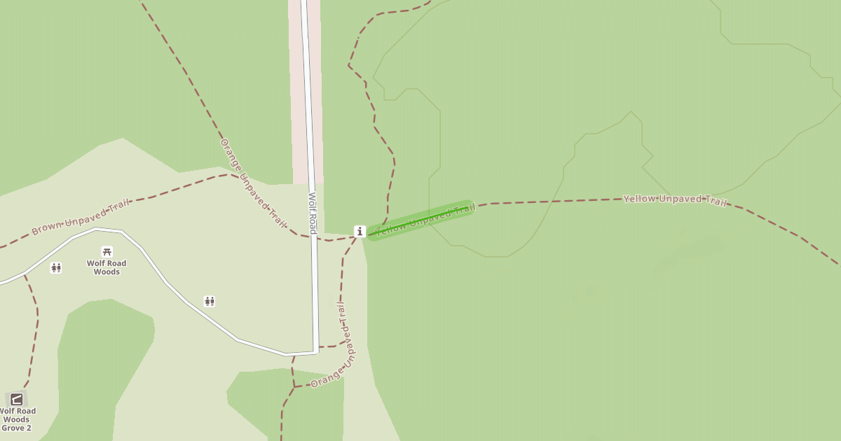 Map preview of Yellow Unpaved Trail