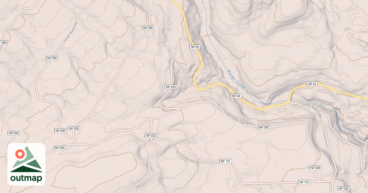 Map of USFS Motor Vehicle Use Map Roads {7841C270-EB1B-4787-8B1B-D741BD3945D4}